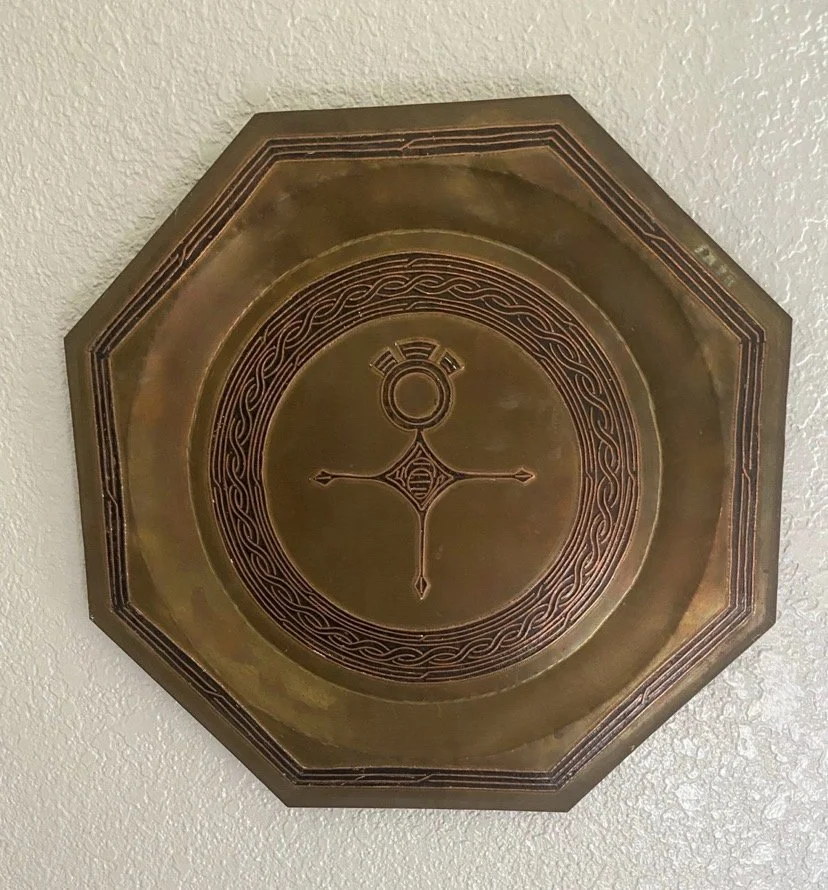 Brass Dish Featuring the Agadez Cross-Coming Soon