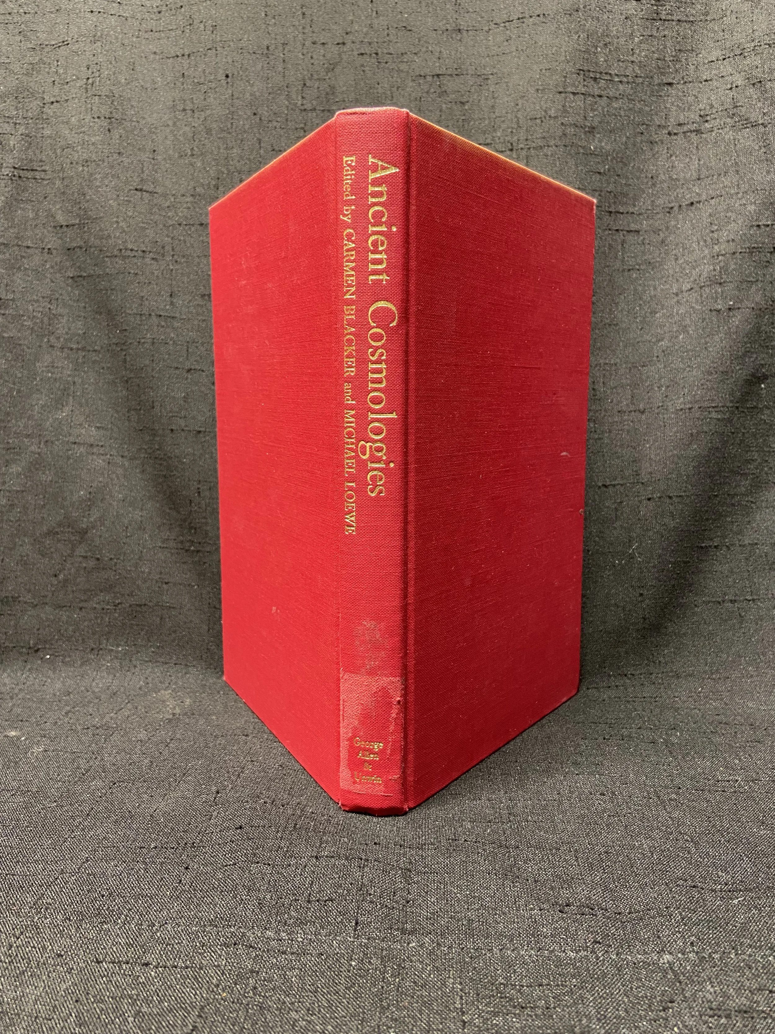 Ancient Cosmologies-Mythology, Religion & Worldviews

The 1975 first edition is confirmed by the publisher information and bibliographic records. The book contains nine scholarly studies of ancient cosmologies, covering Egyptian, Mesopotamian, Jewish