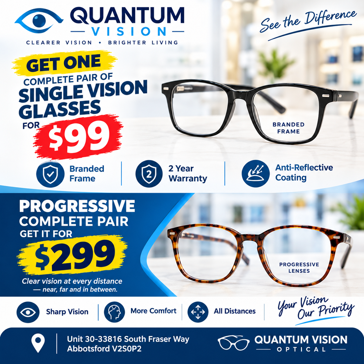 1 PAIR PROMO - SV OR PROGRESSIVE