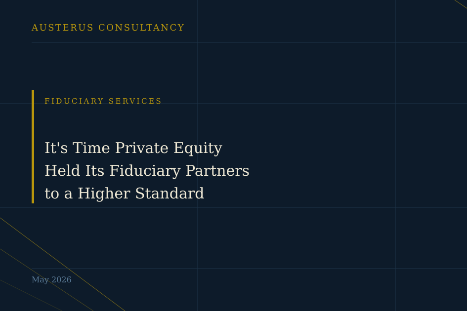It’s Time Private Equity Held Its Fiduciary Partners to a Higher Standard