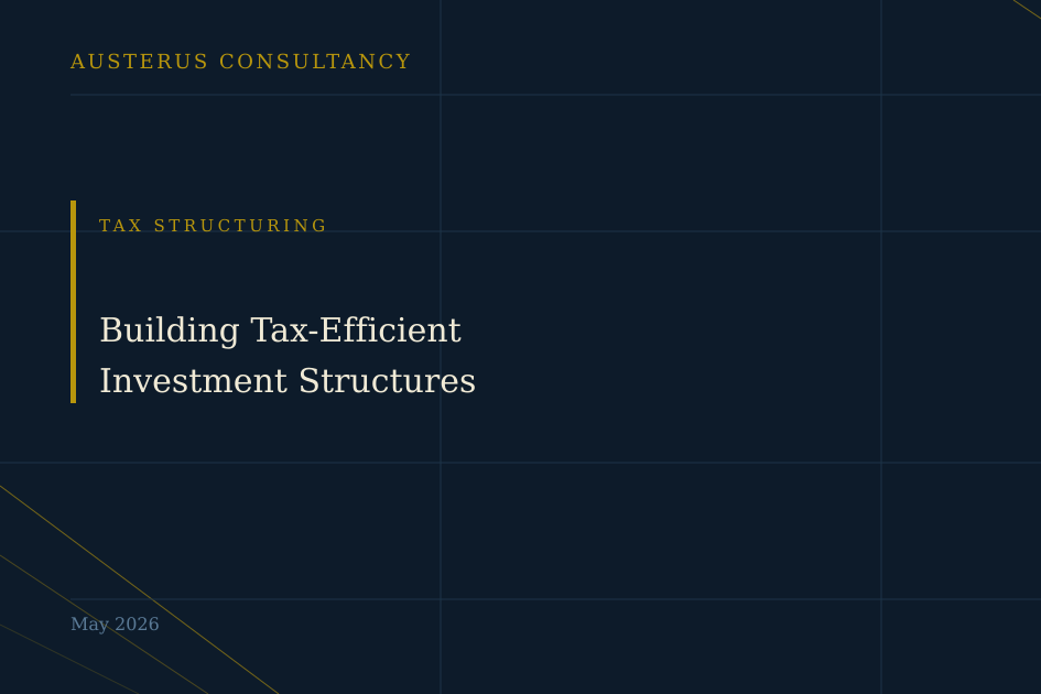 Building Tax-Efficient Investment Structures 