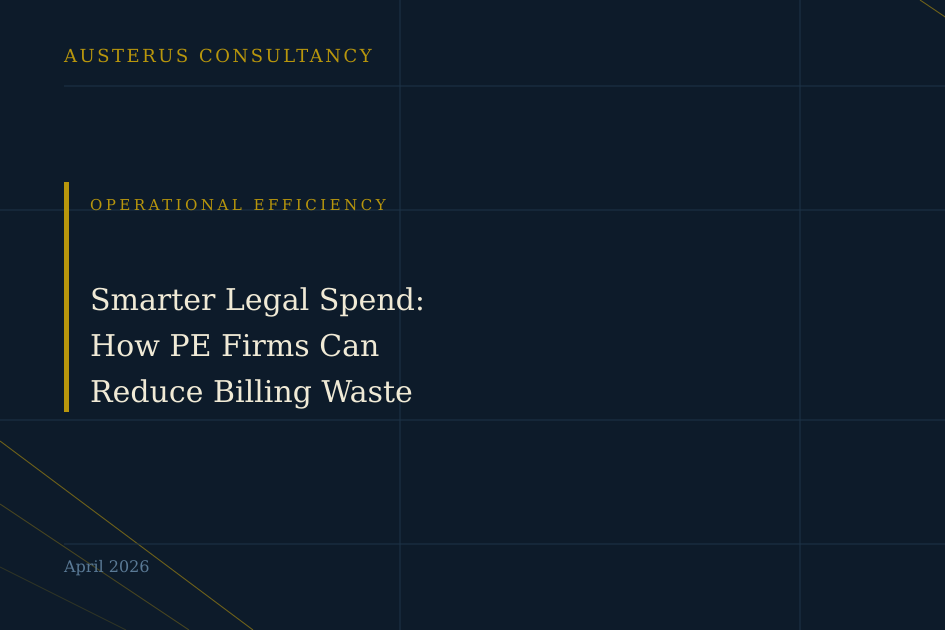 Smarter Legal Spend: How PE Firms Can…..
