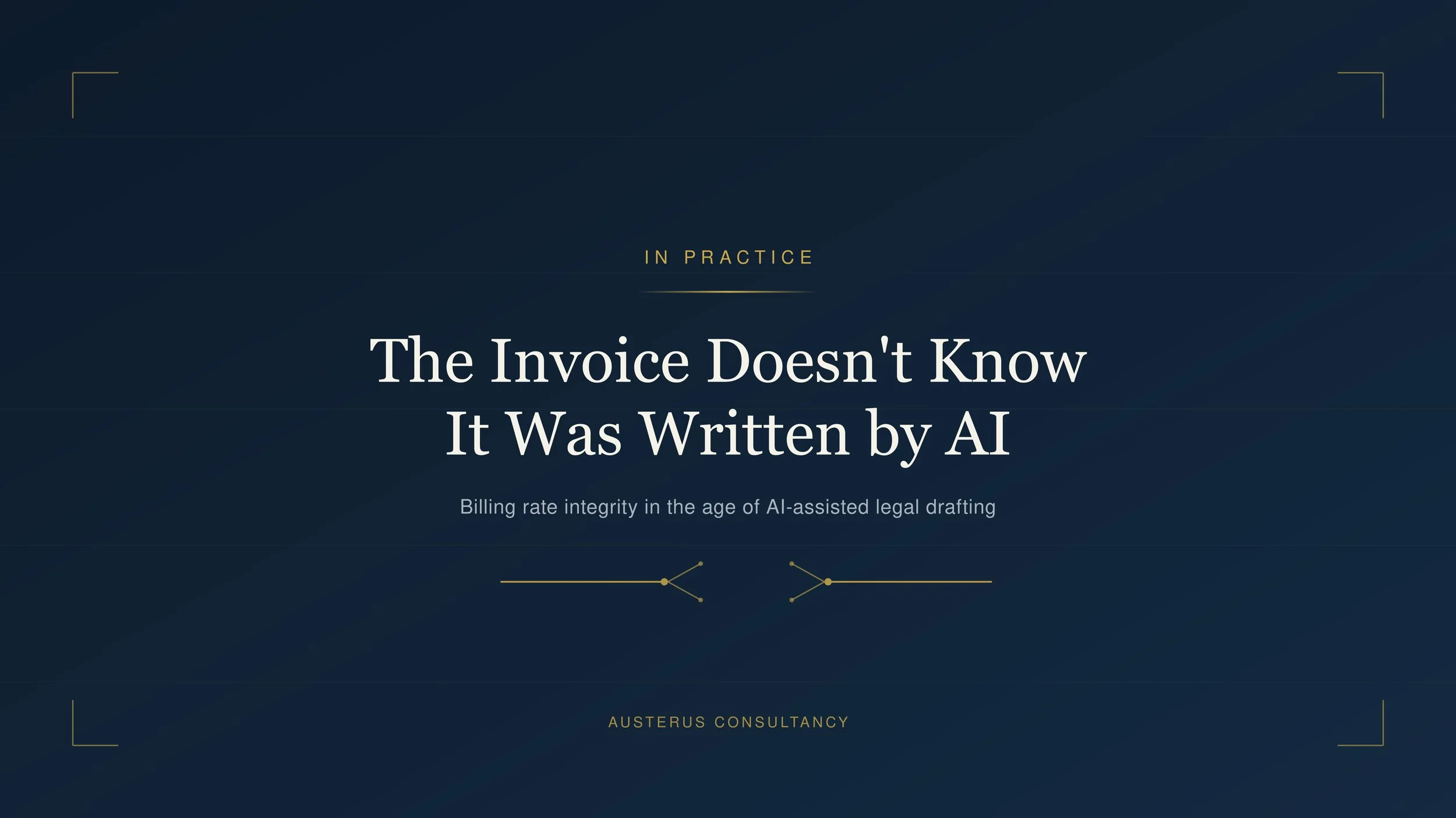 The Invoice Doesn’t Know It Was Written by AI