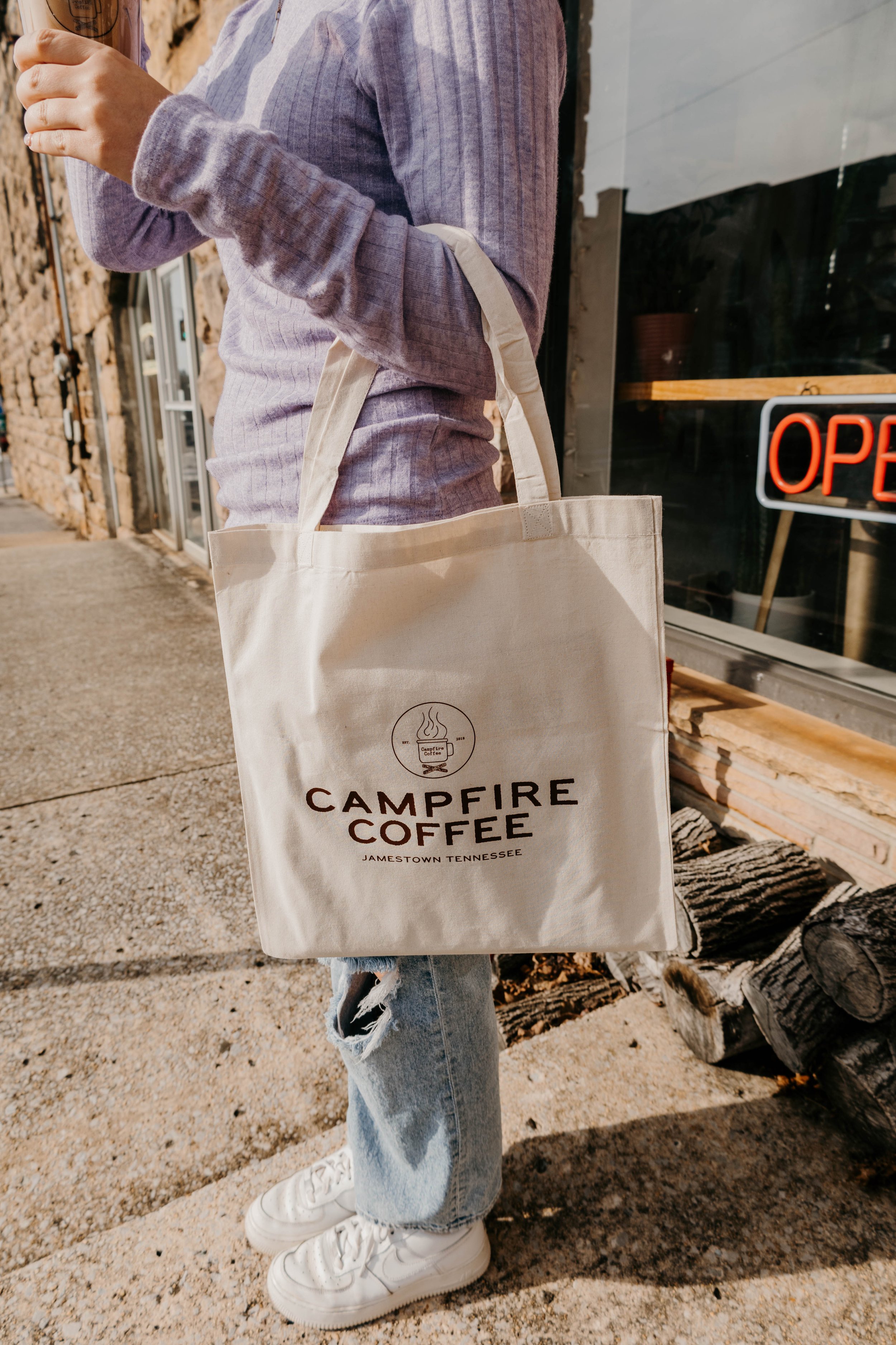 Campfire Tote Bag