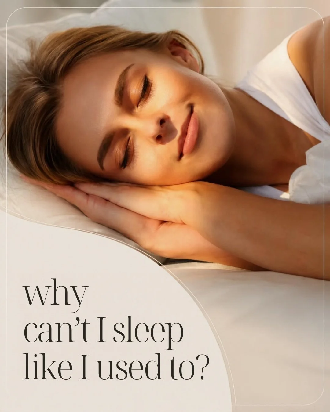 PERIMENOPAUSE &amp; SLEEP &mdash; let&rsquo;s talk about it. 🌙

Ever feel exhausted all day, only to wake up in the middle of the night wide awake?

During perimenopause, fluctuating hormones can affect sleep in several ways. Changing estrogen level