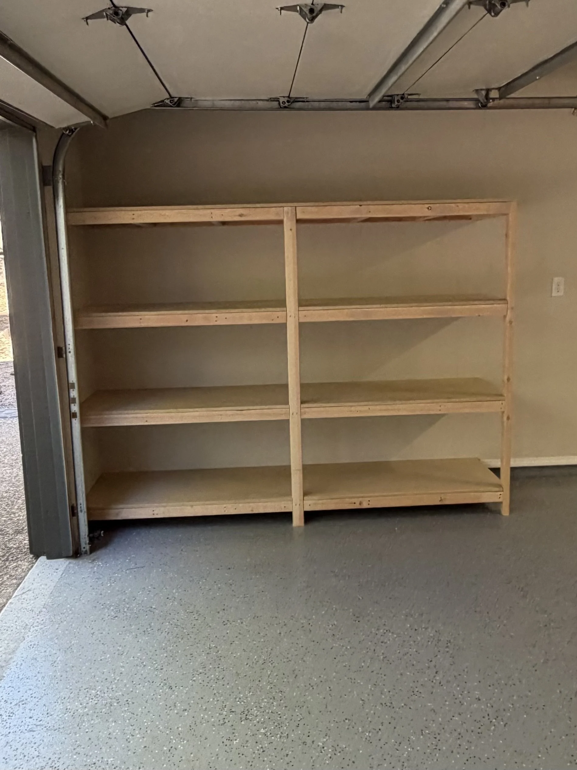 Custom garage shelving