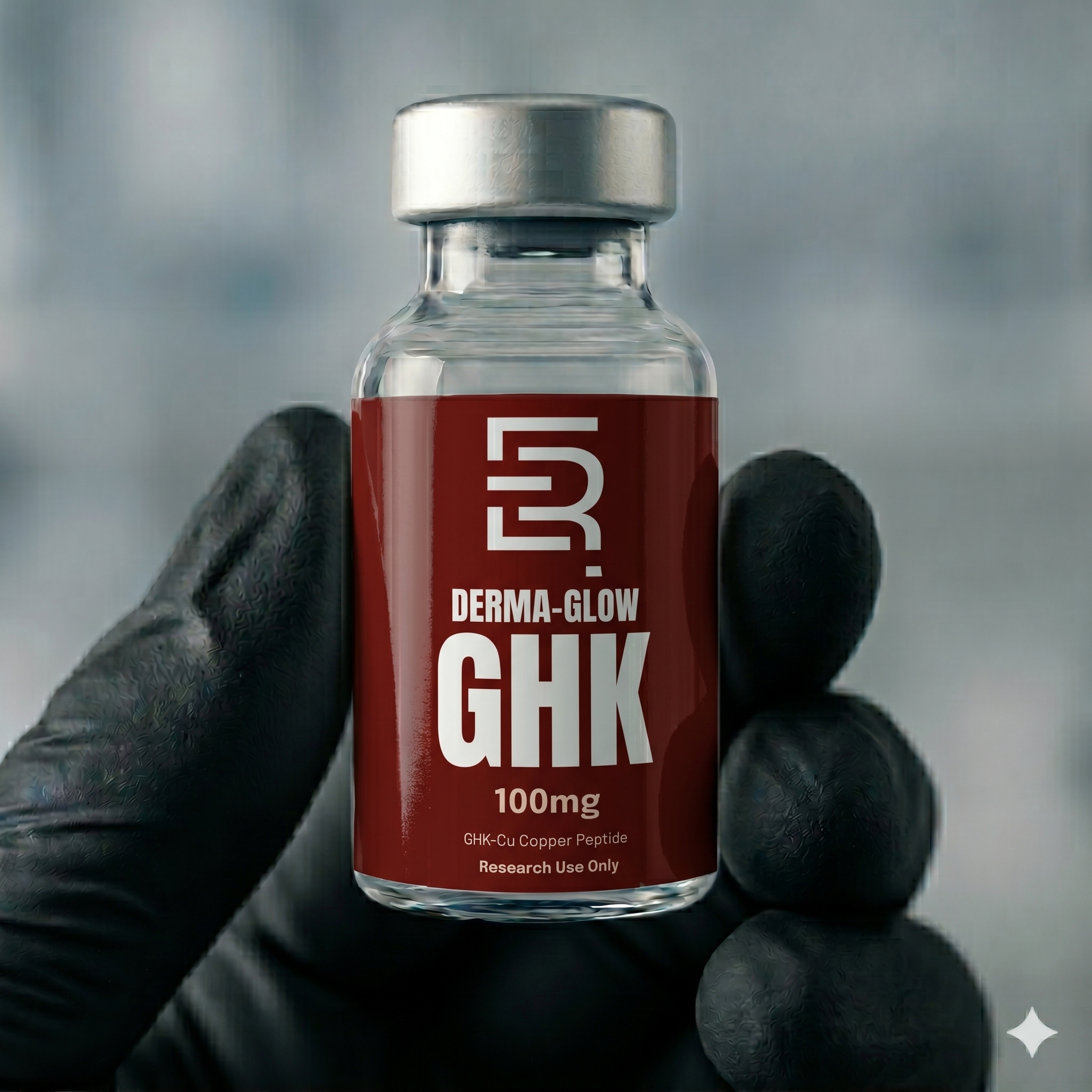 DERMA-GLOW GHK 100mg | GHK-Cu Copper Peptide