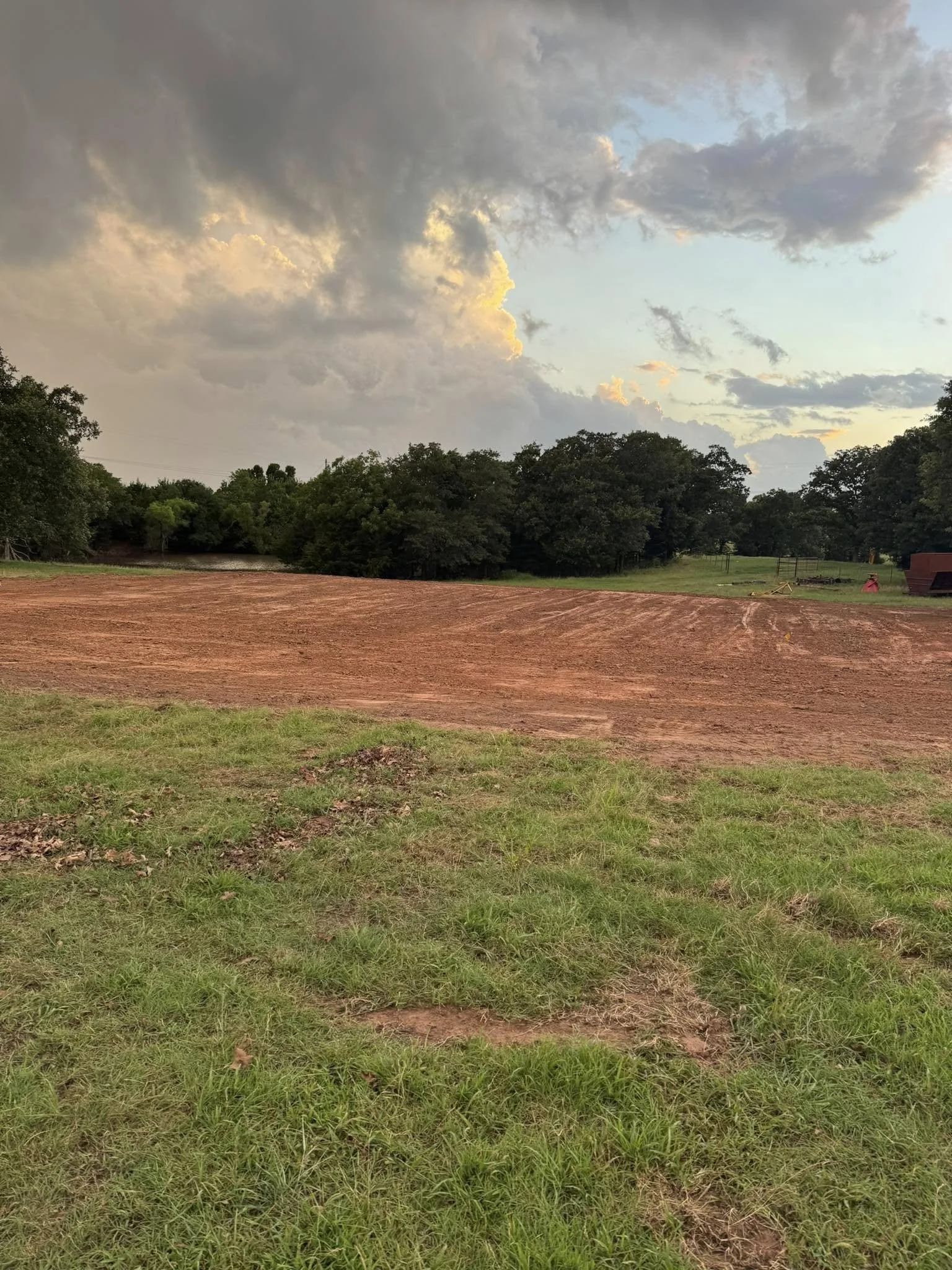Building pad for a customer in Luther, Oklahoma