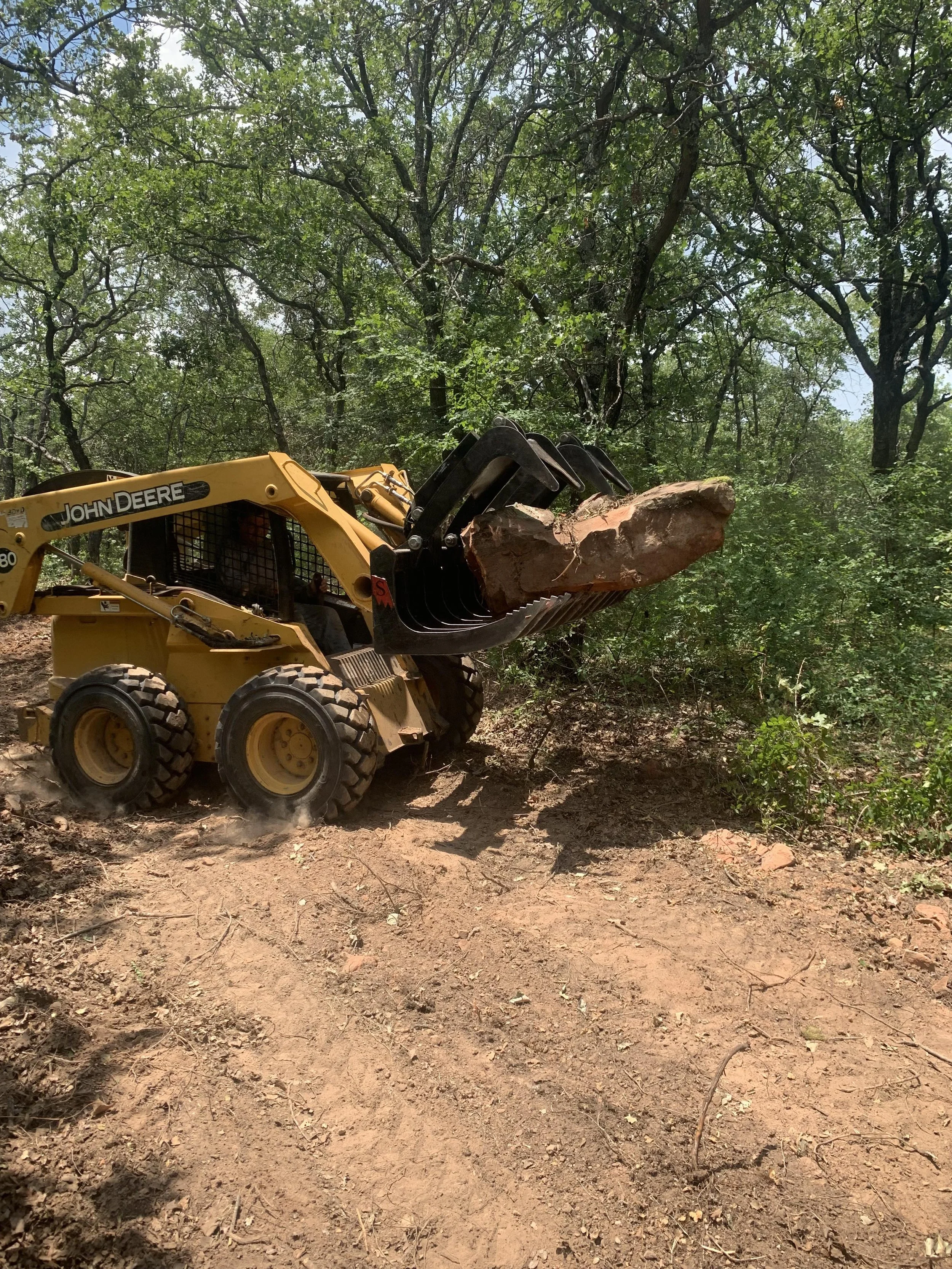 Large scaled clearing project in South Edmond, Oklahoma 