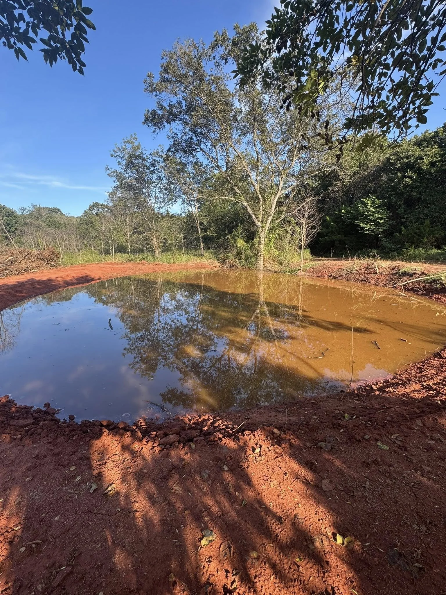 Pond Completed in Guthrie Oklahoma