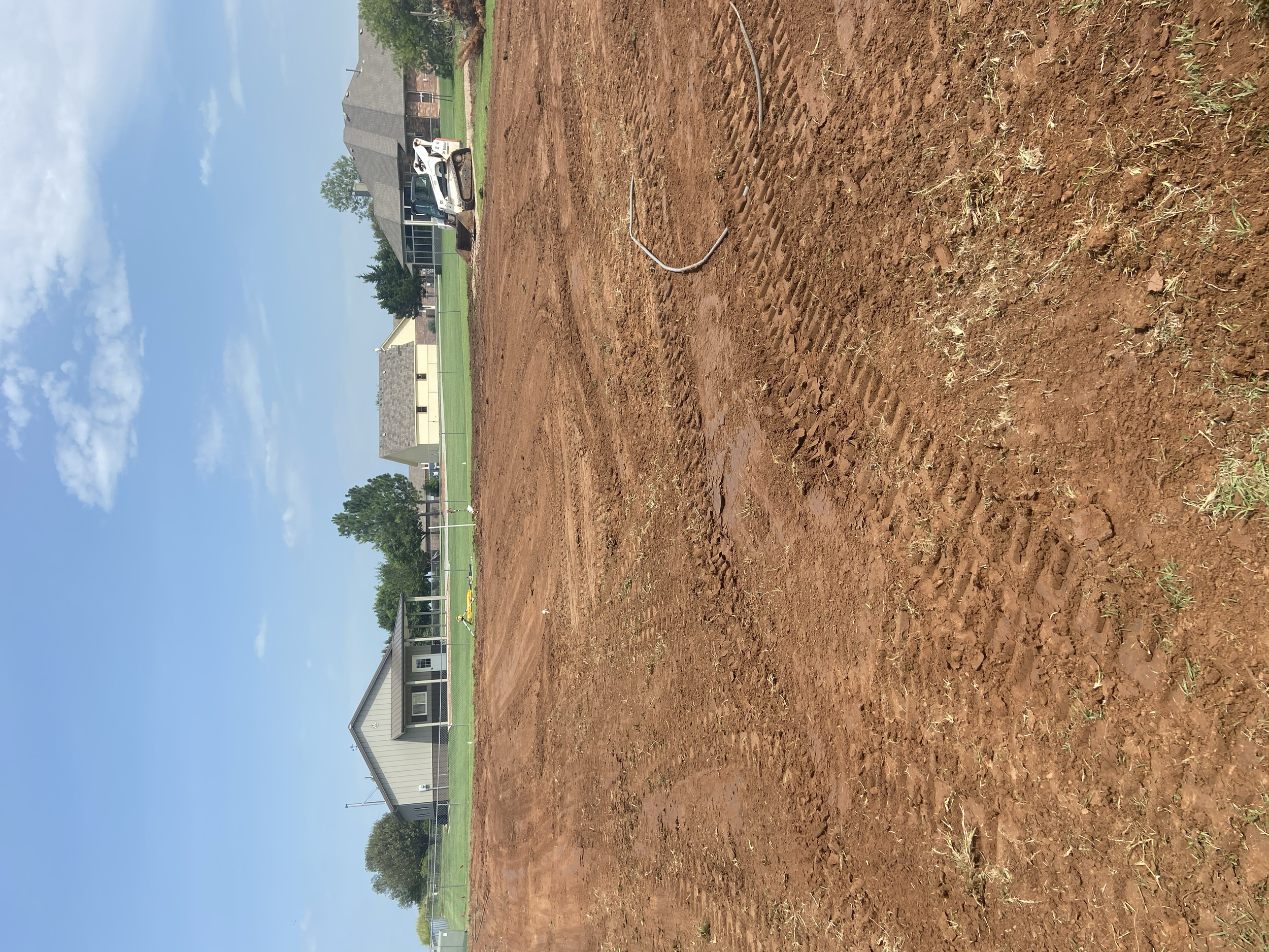 Building site for a customer in north Edmond, Oklahoma 