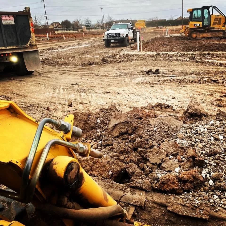 Commercial building park site preparation in OKC, Oklahoma 