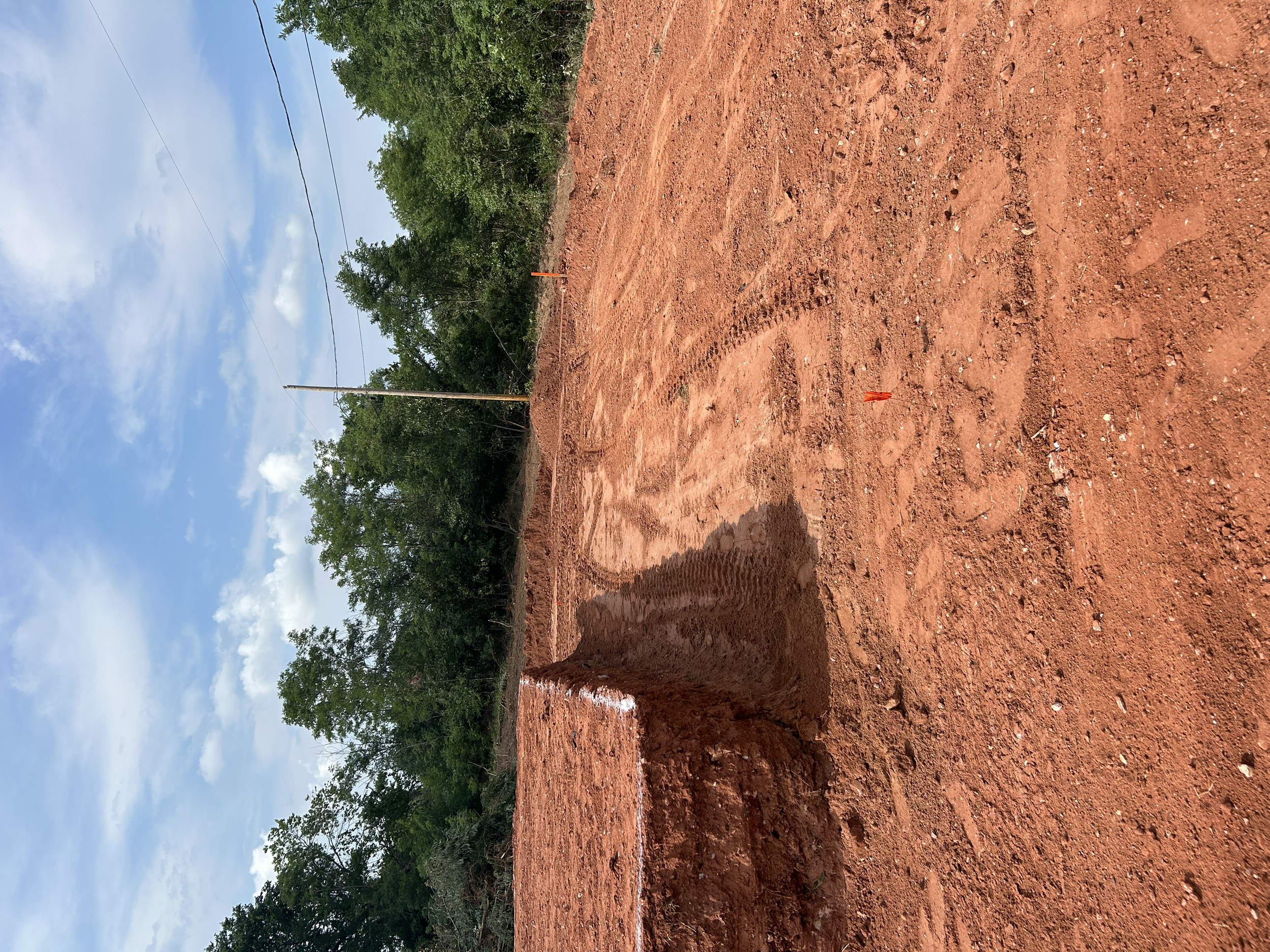 Homesite prep for a high-stack style foundation Luther, Oklahoma 