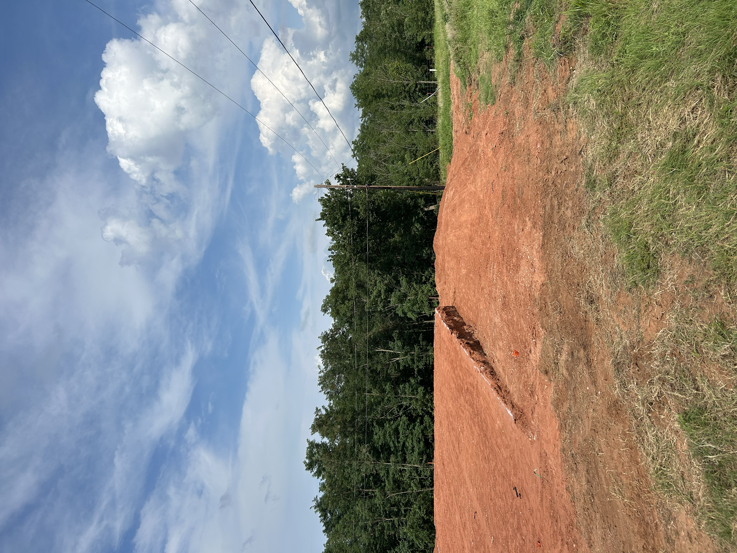 Homesite prep for a high-stack style foundation Luther, Oklahoma 