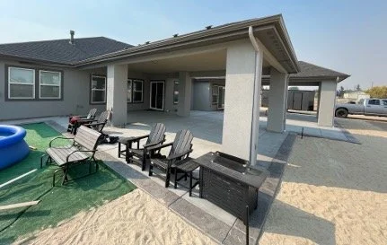 20 foot patio expansion matching the existing roof lines and building materials