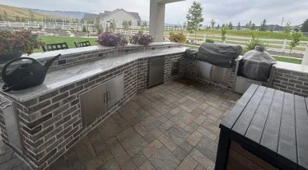 Outdoor kitchen for a 1200 square-foot patio expansion