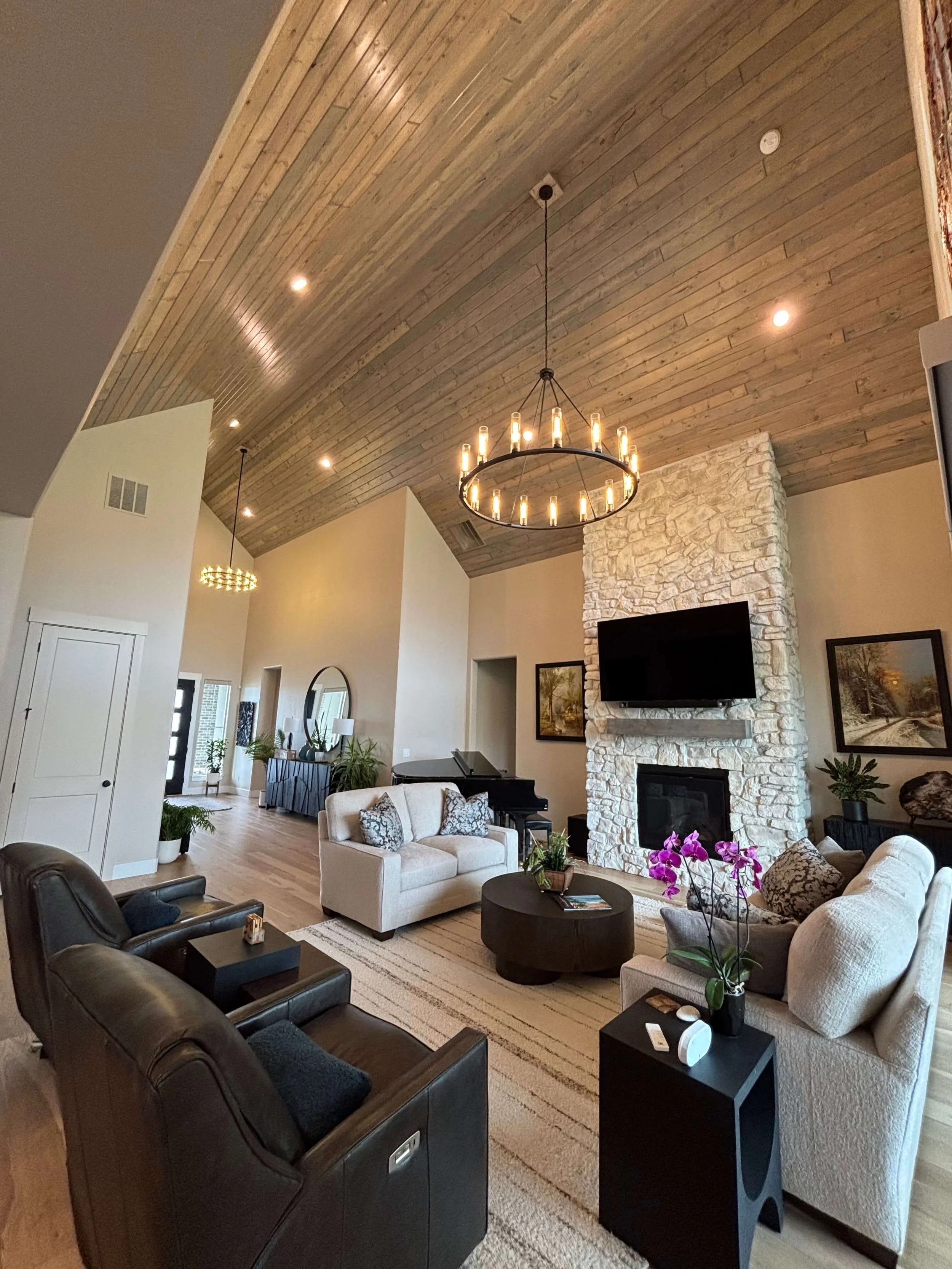 Custom renovated great room and entryway