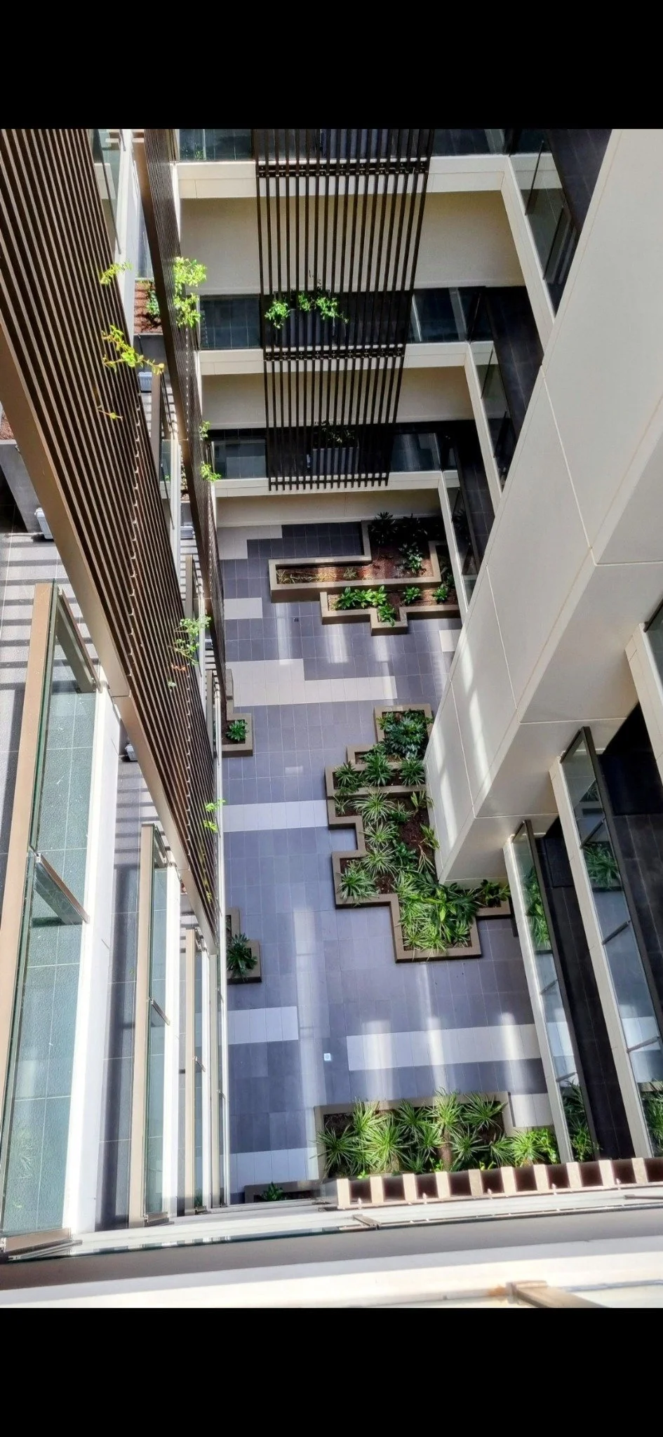 Commercial development building in Adelaide associated with landscape construction works.