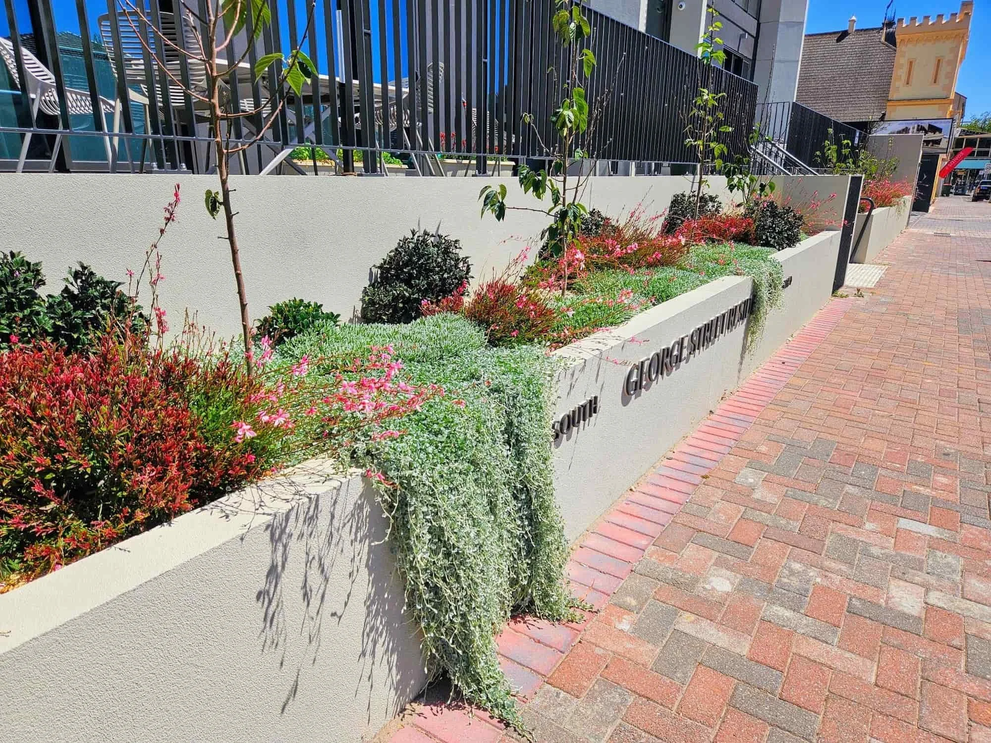 Commercial streetscaping and landscape construction Adelaide and Adelaide Hills