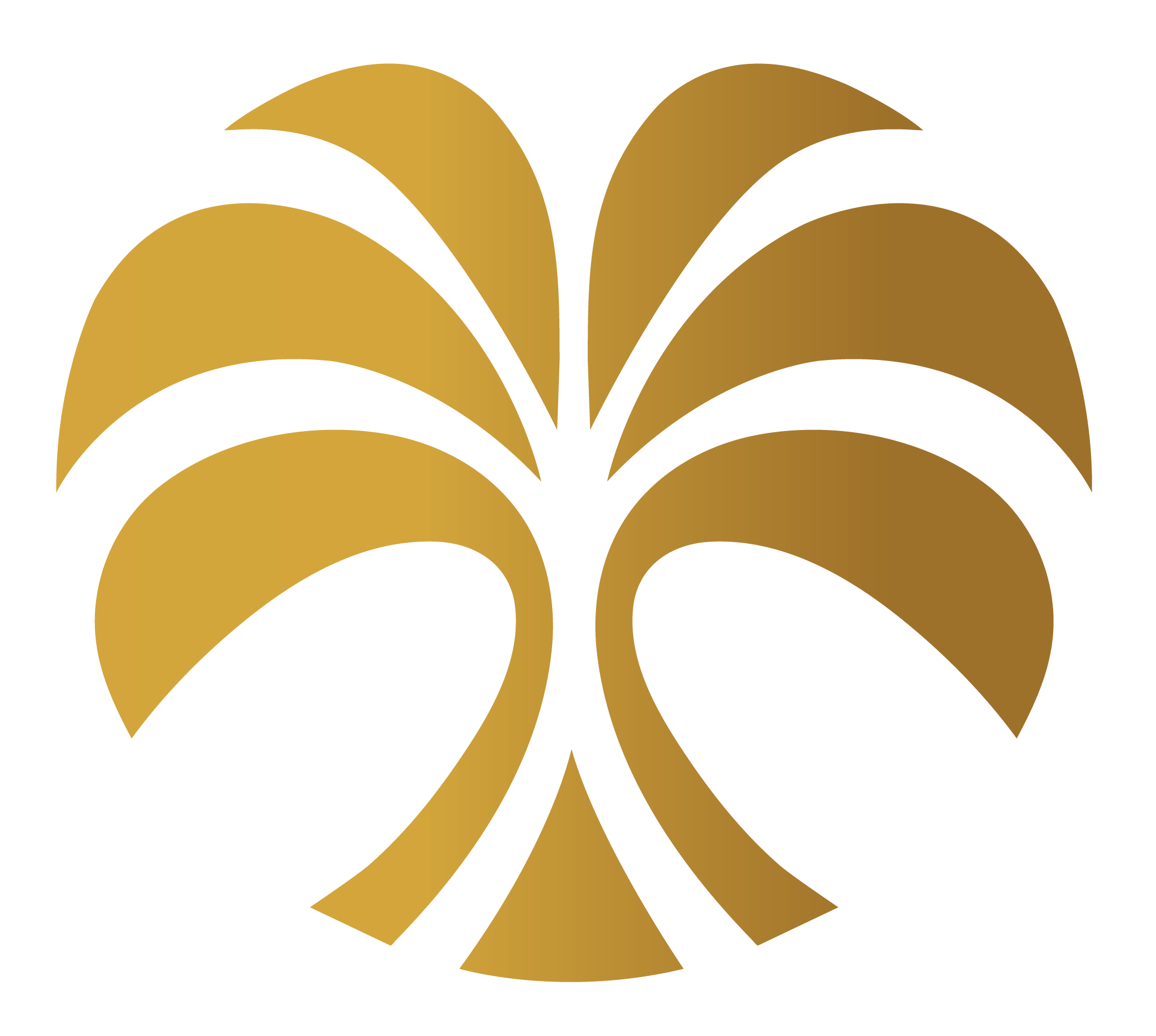 Golden stylized leaf—Elevated Juicery's icon.