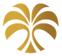Golden stylized leaf—Elevated Juicery's icon.