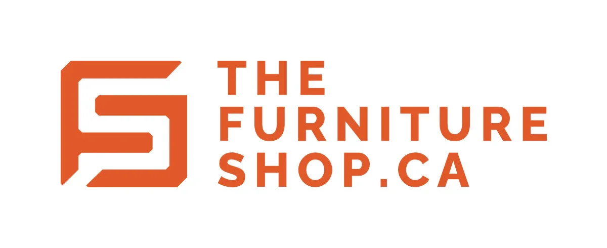 Logo for thefurnitureshop.ca featuring an orange stylized 'F' and the website URL.