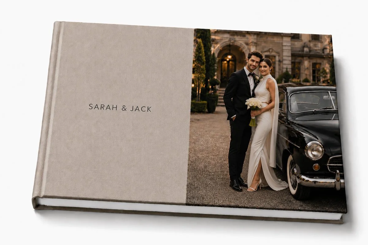 Fabric / Linen Wedding Album Cover