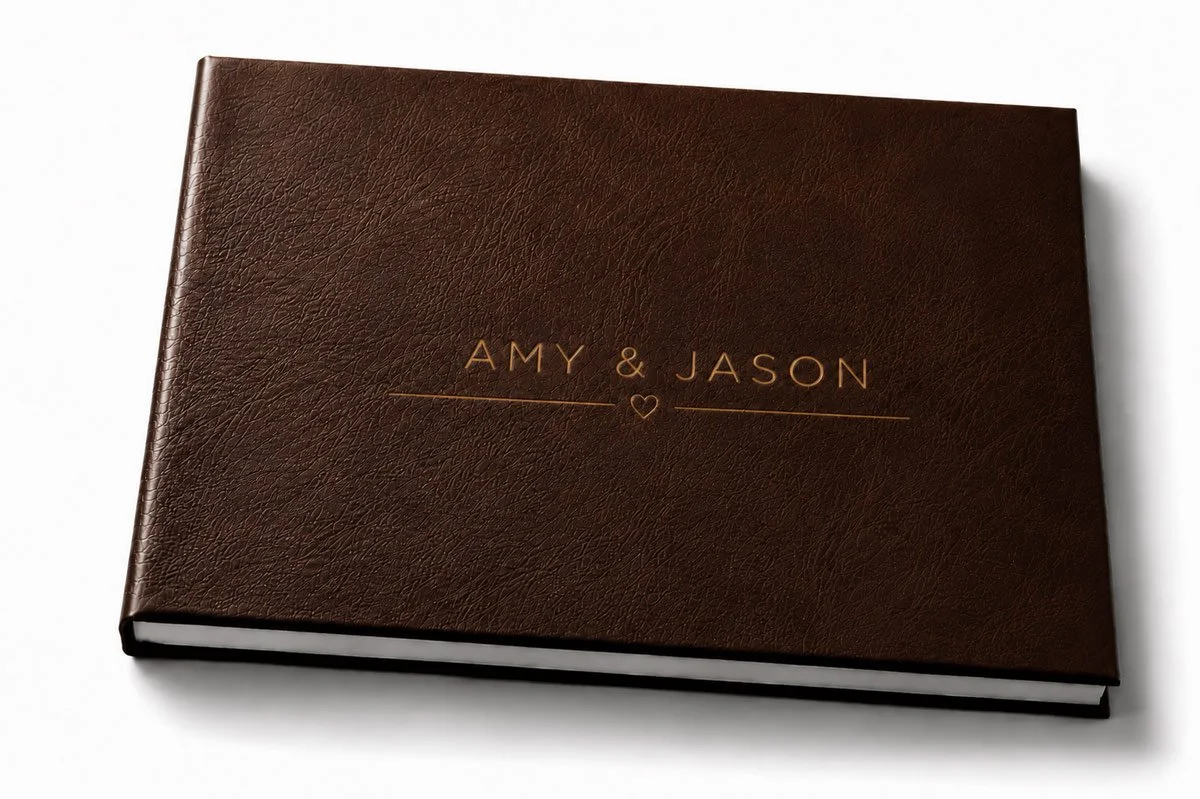 Leather Bonded Wedding Album Cover