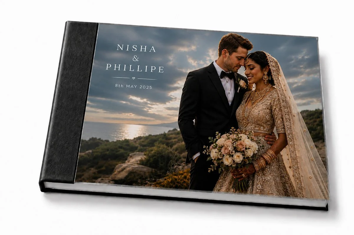 Perspex Wedding Album Cover