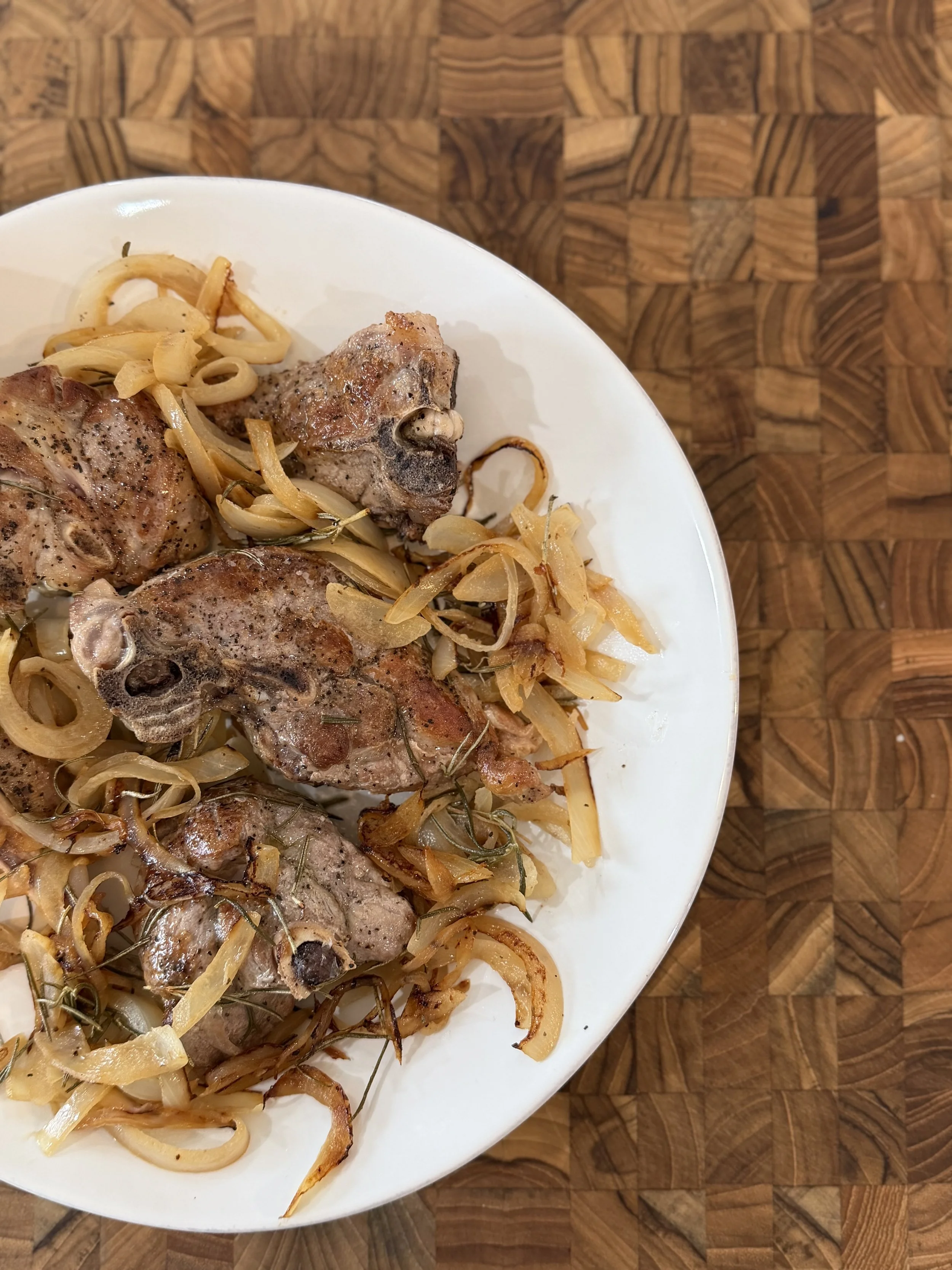 Rosemary Lamb &amp; Onions