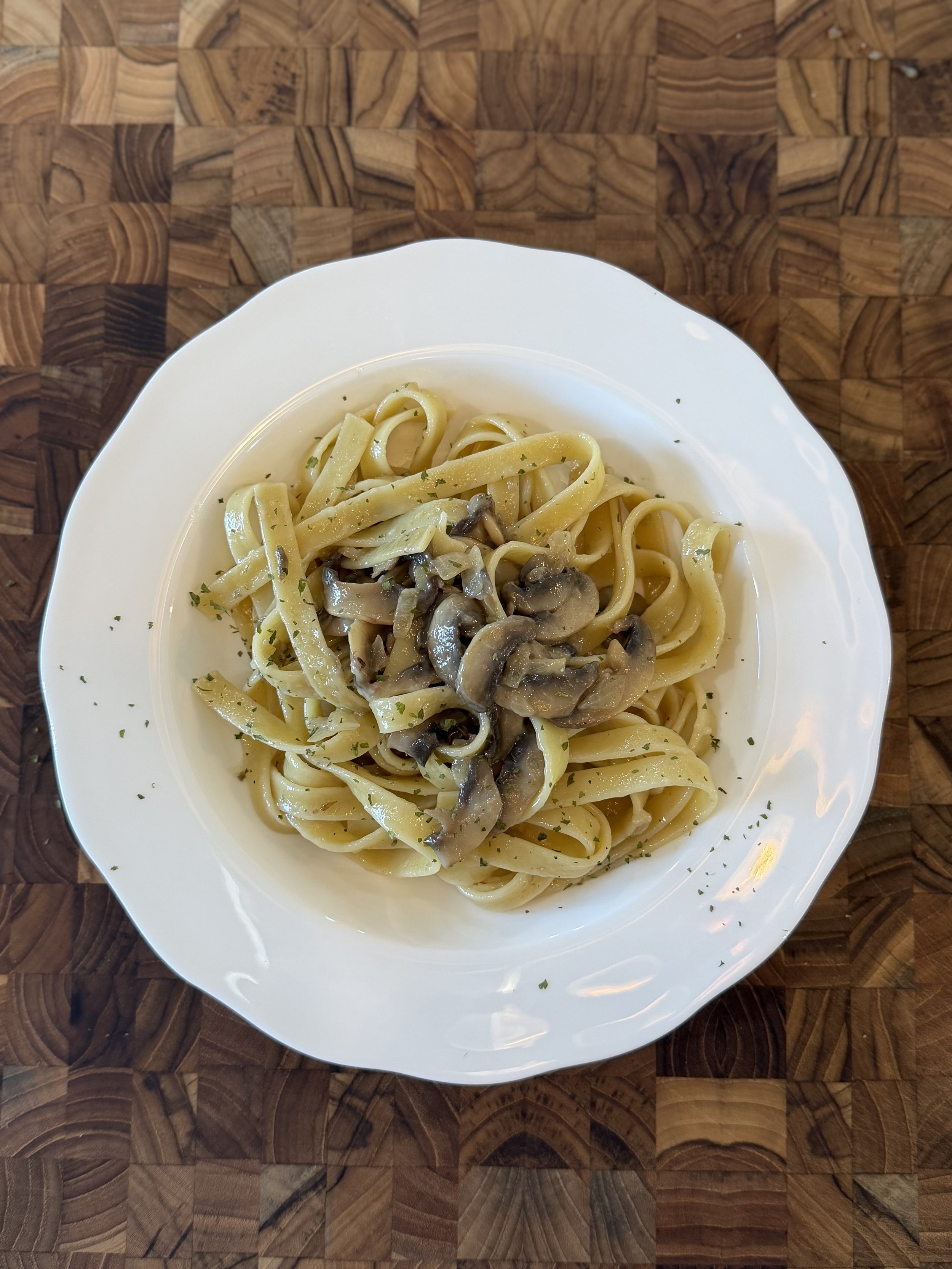 Fettuccine with Mushrooms