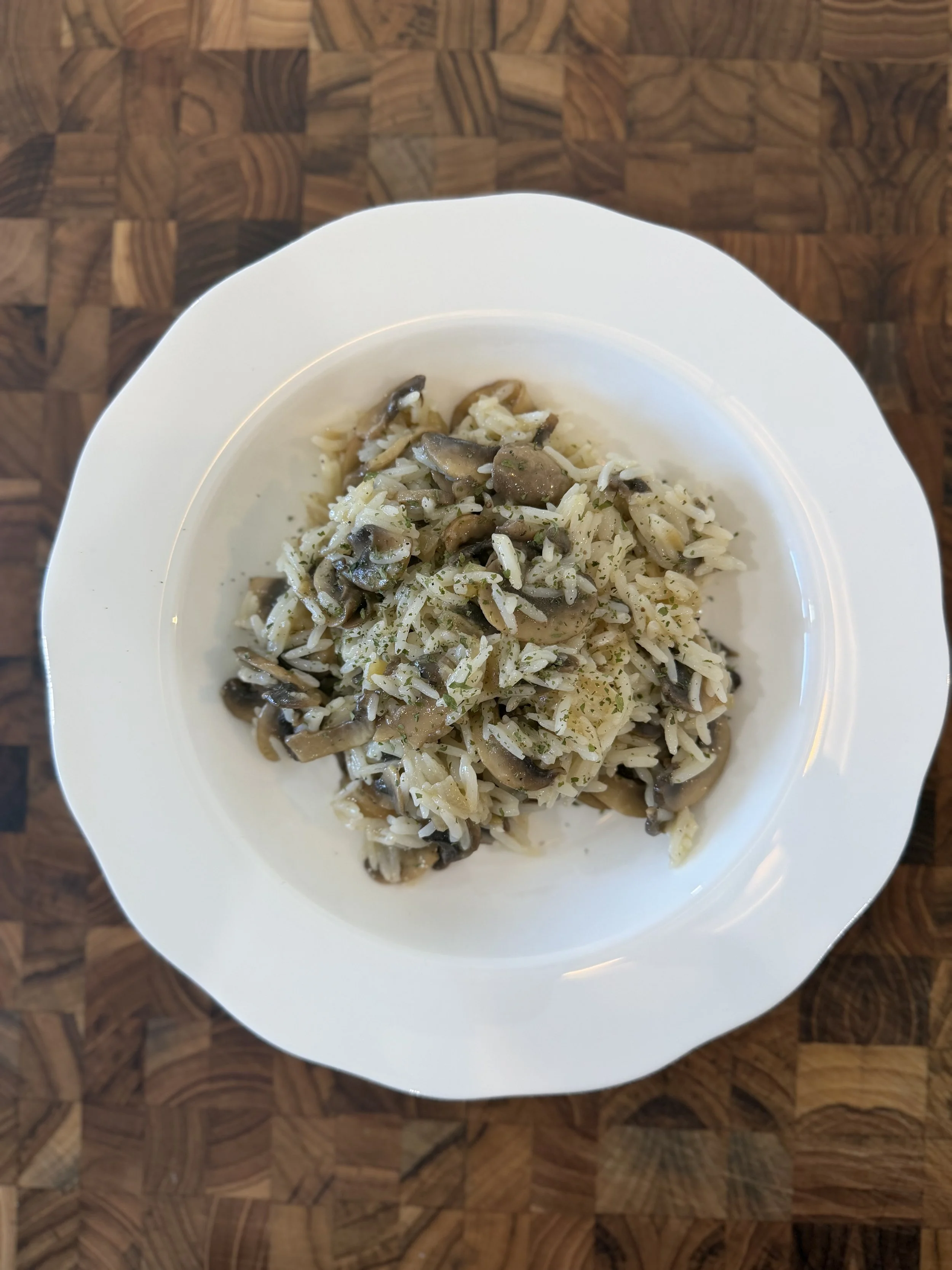 Easy Mushroom Risotto-Style Rice