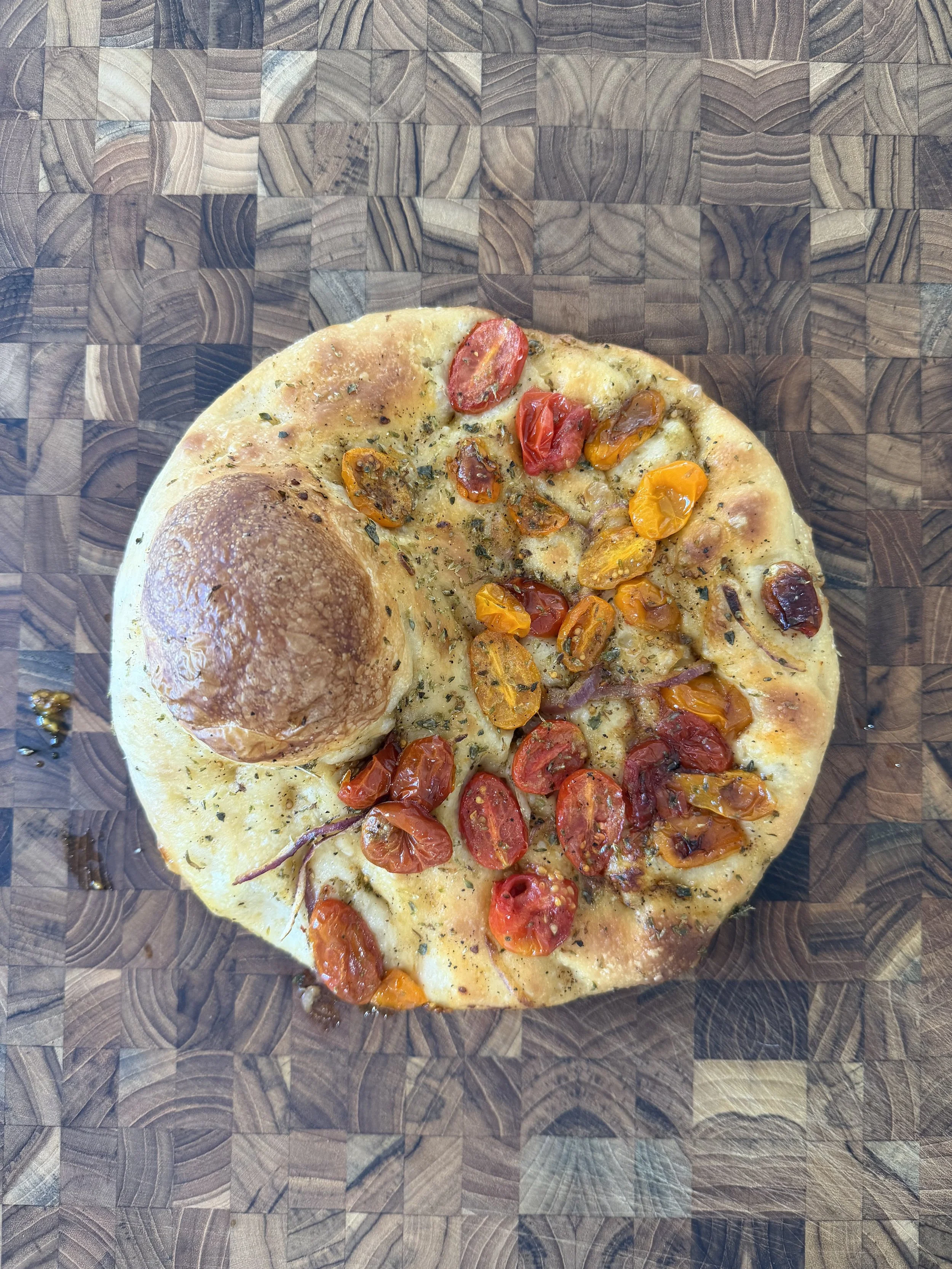 Cherry Tomato &amp; Red Onion Focaccia