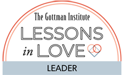 Logo for the Gottman Institute's Lessons in Love, indicating the category 'Leader'.