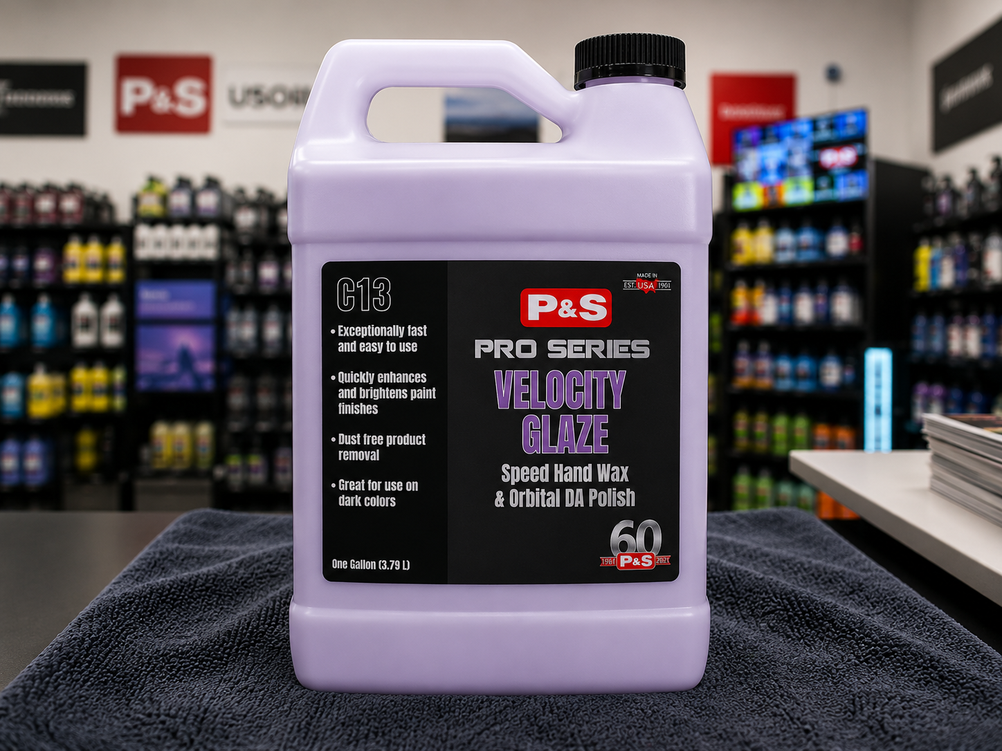 P&S Velocity Glaze Speed Hand Wax Orbital Da Polish 1 GAL