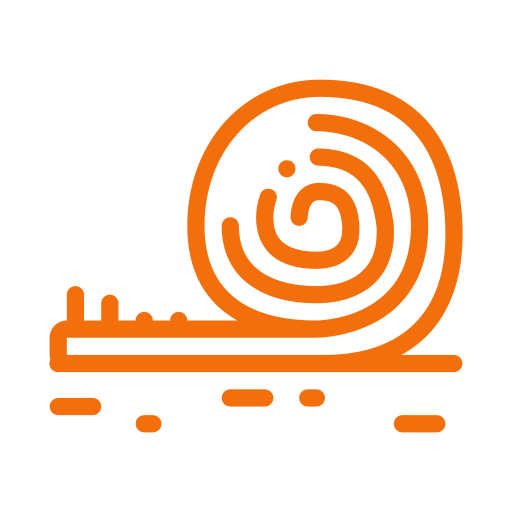 Icon of a fingerprint with a spiral pattern inside a circle and a horizontal line below it.