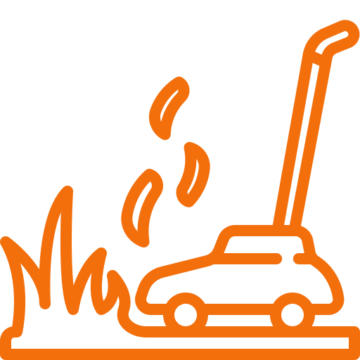 Car crash with flames and debris