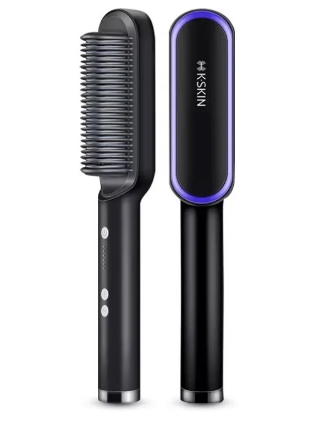 2024 New Hair Straightener Curling Comb 2-in-1 Hair Styler Tool