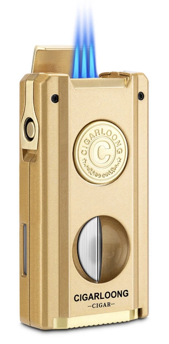 CIGARO New Design Alloy Windproof Multifunctional Smoking Accessories Torch Cigar Lighter