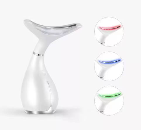 LED Photon Therapy Facial Neck Massager Skin Tightening and Wrinkle Elimination Beauty Device Personal Care Equipment