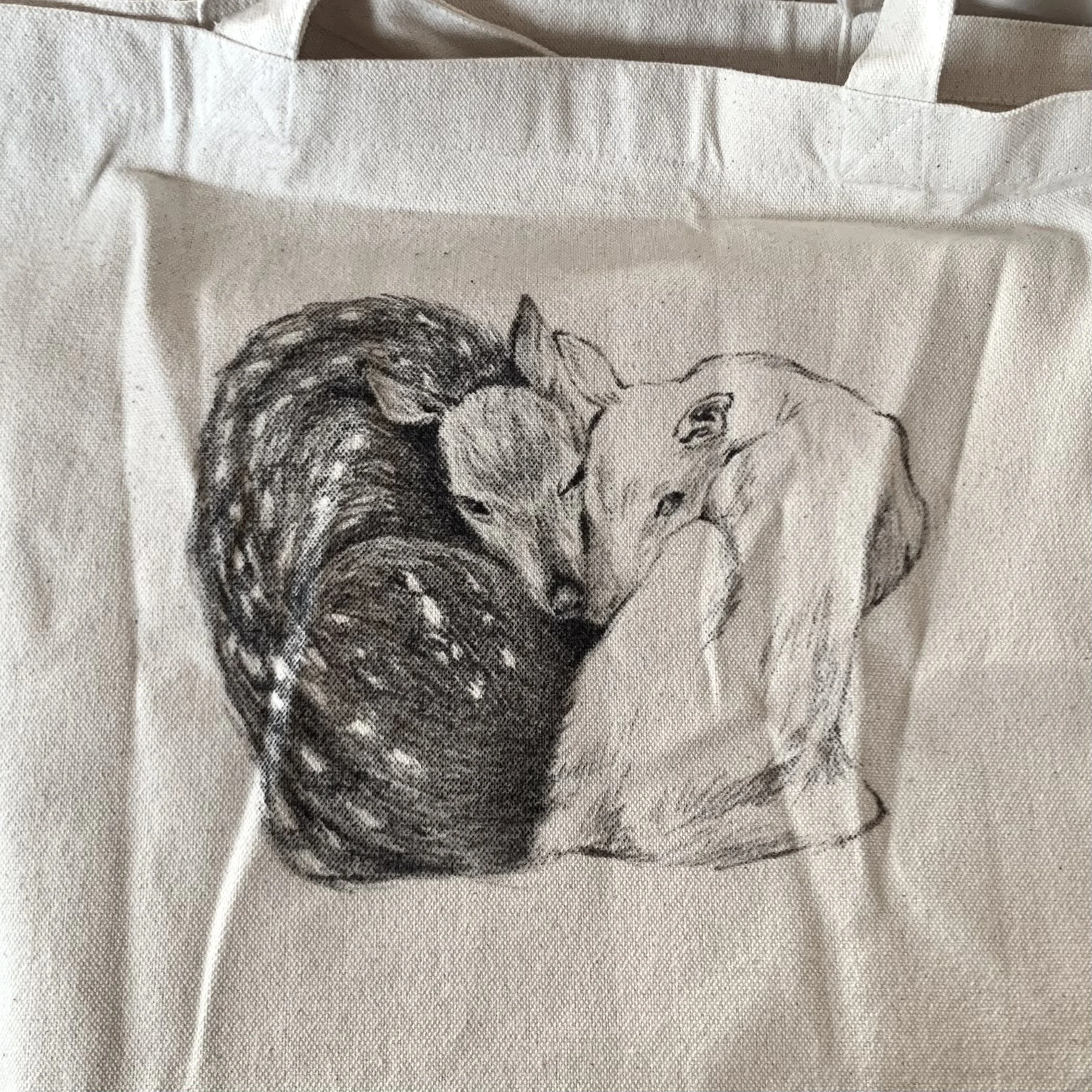 Untitled, 2024. Canvas tote, sharpie