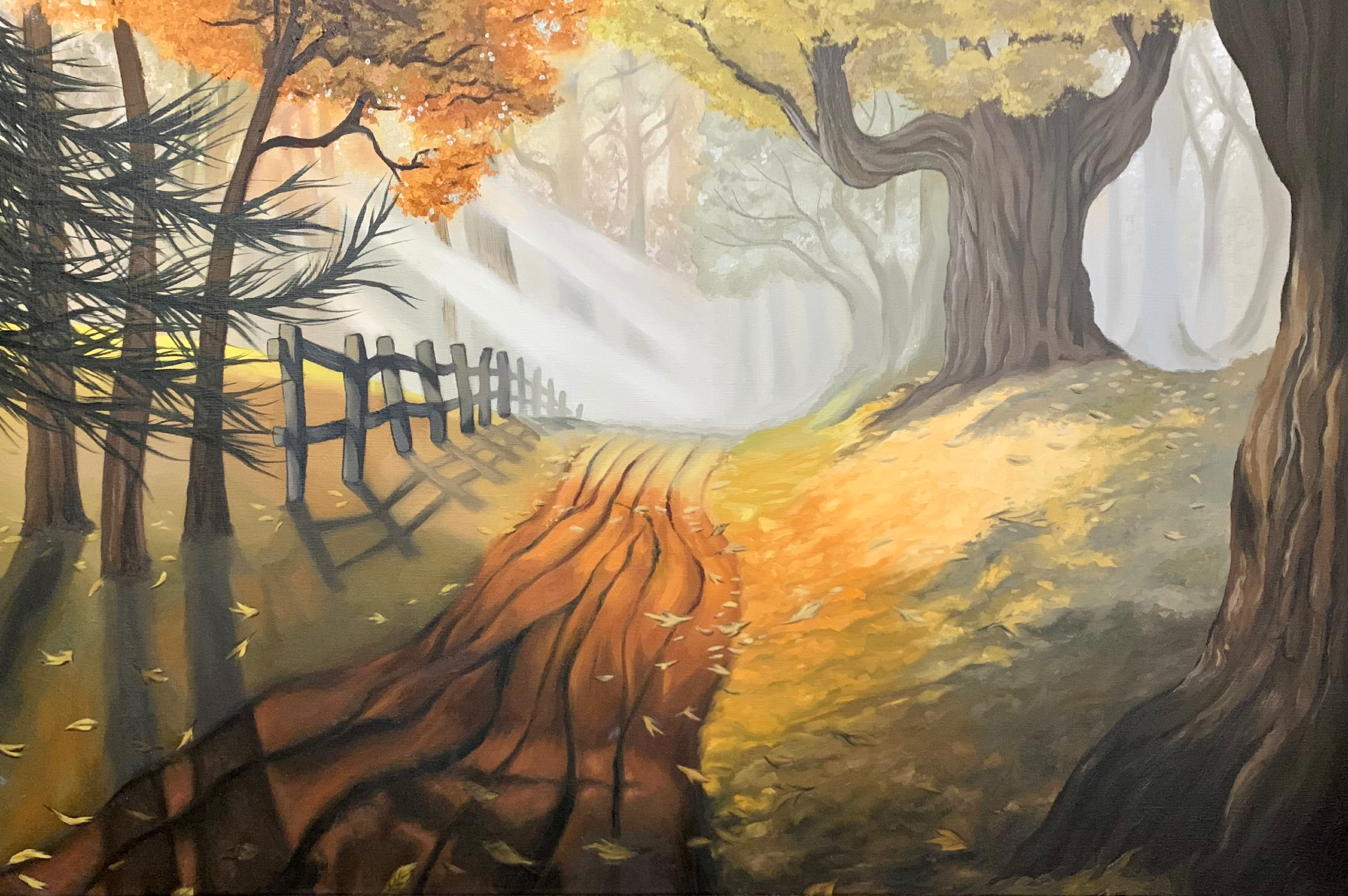Over The Garden Wall, 2022. 24x36 in, Oil on canvas