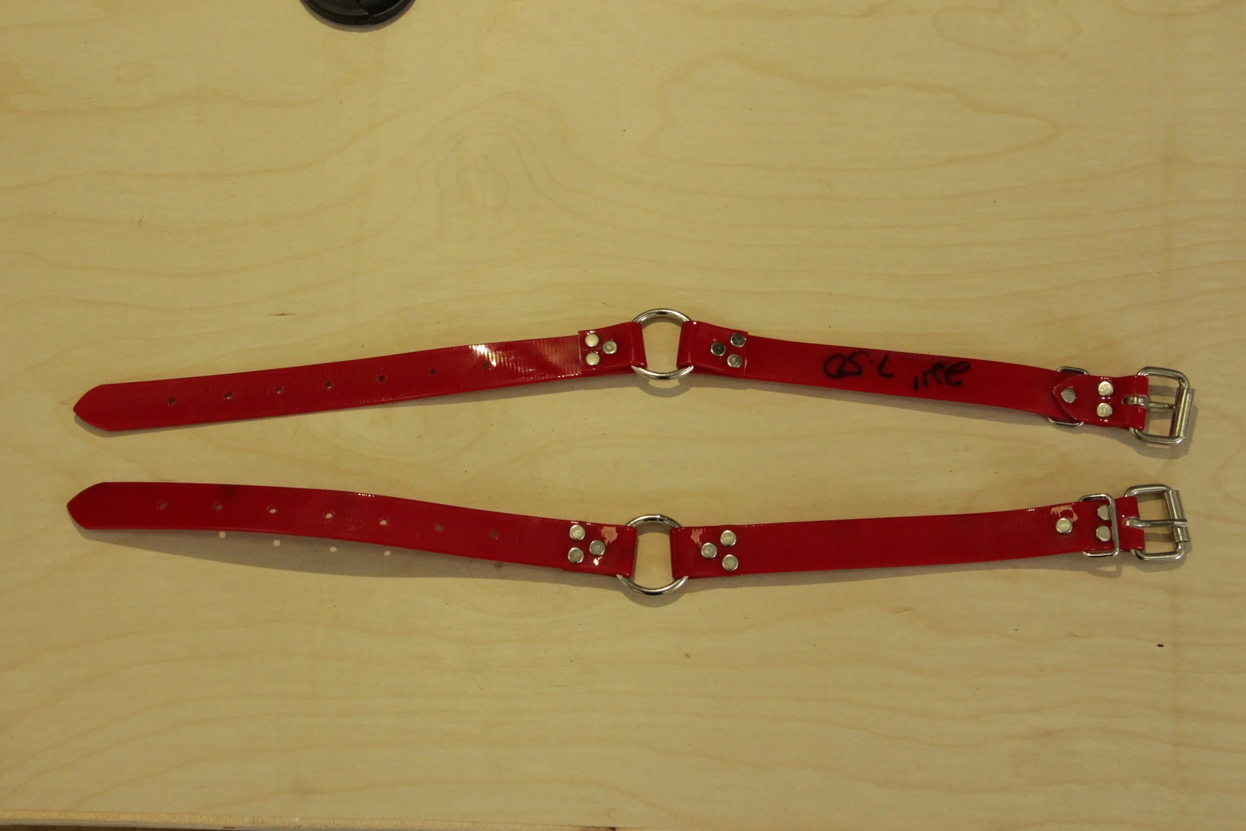 Overstock Red 1" Biothane Collar 22"