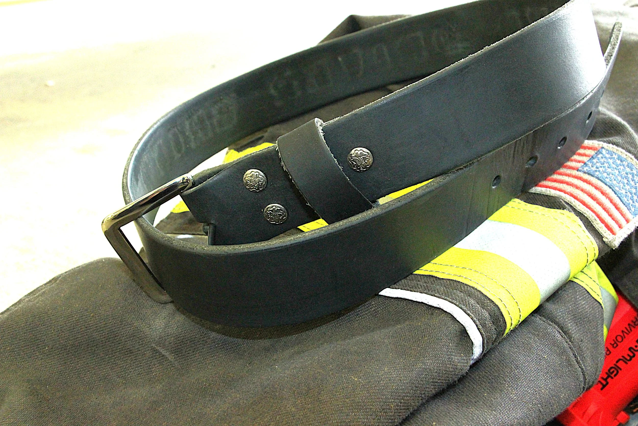 Leather Belt In Black