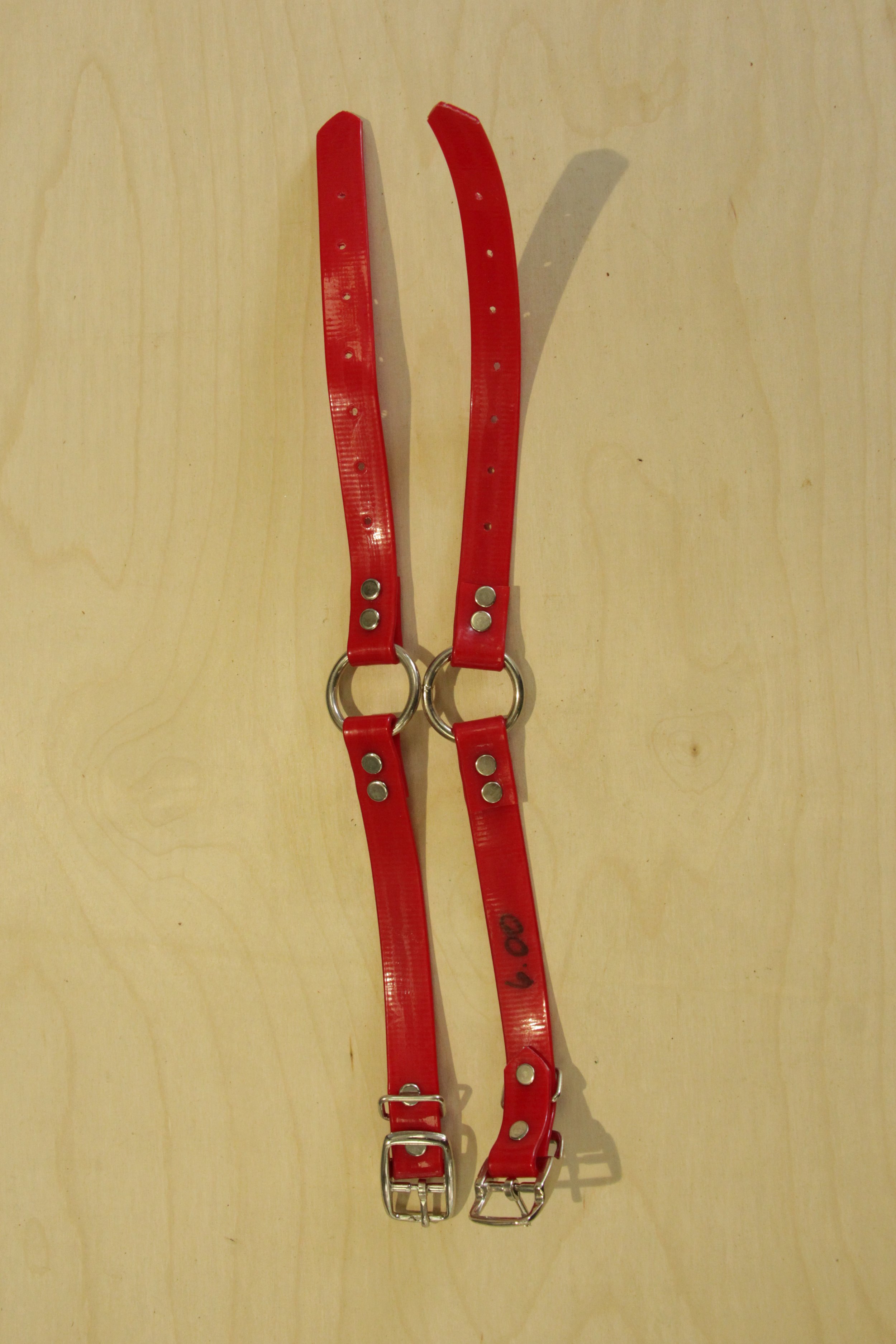 Overstock Red 3/4" Biothane Collar 18"