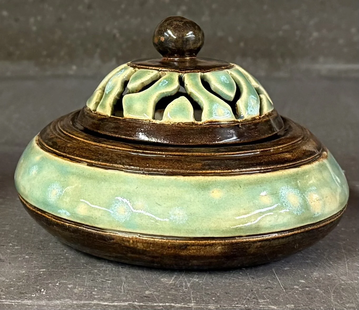 Haven, 2025, stoneware and glaze, 3.5" x 5" x 5"