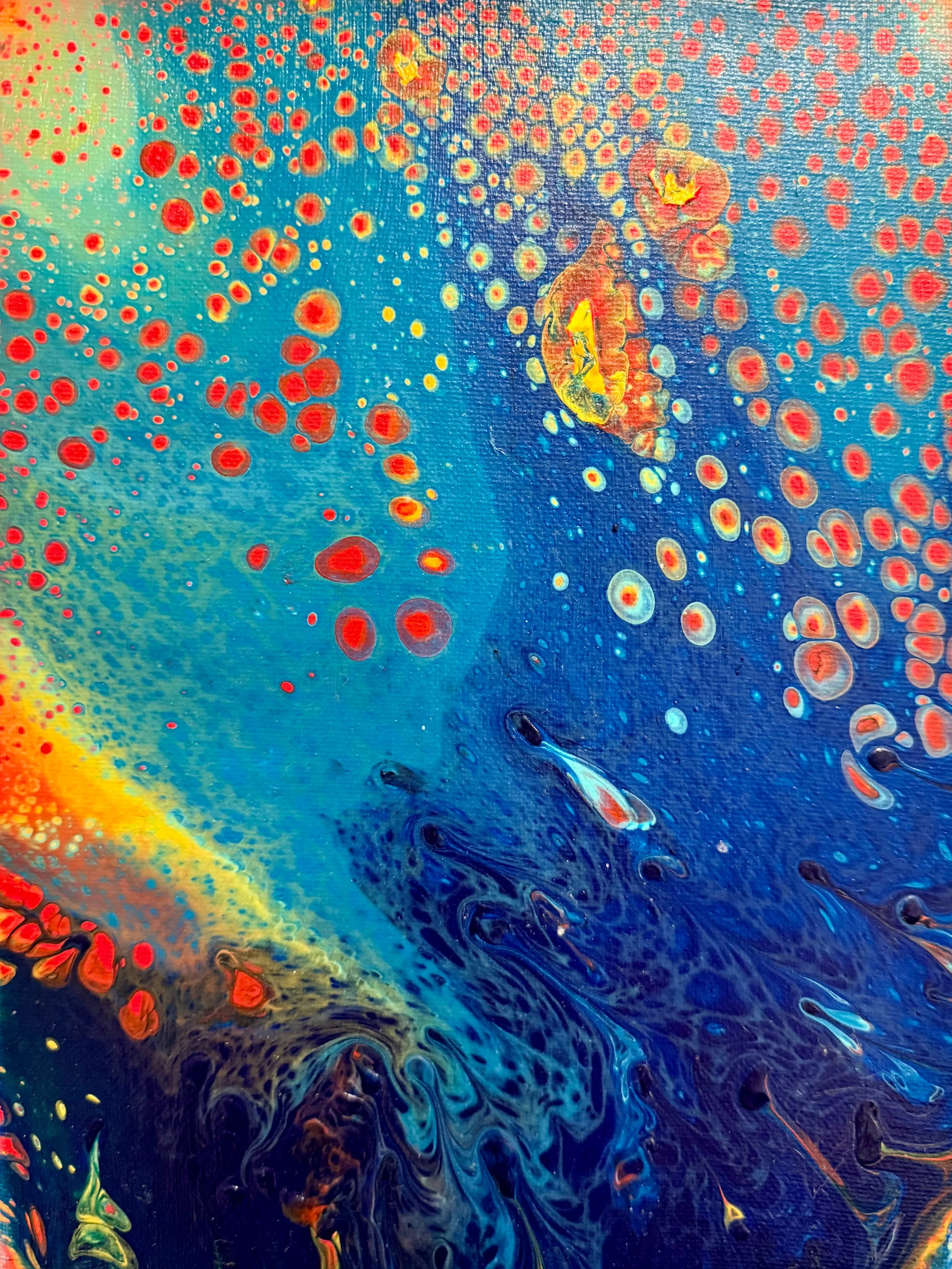 Forecast: Cold Front, 2023, acrylic paint on canvas, 8" x 10"