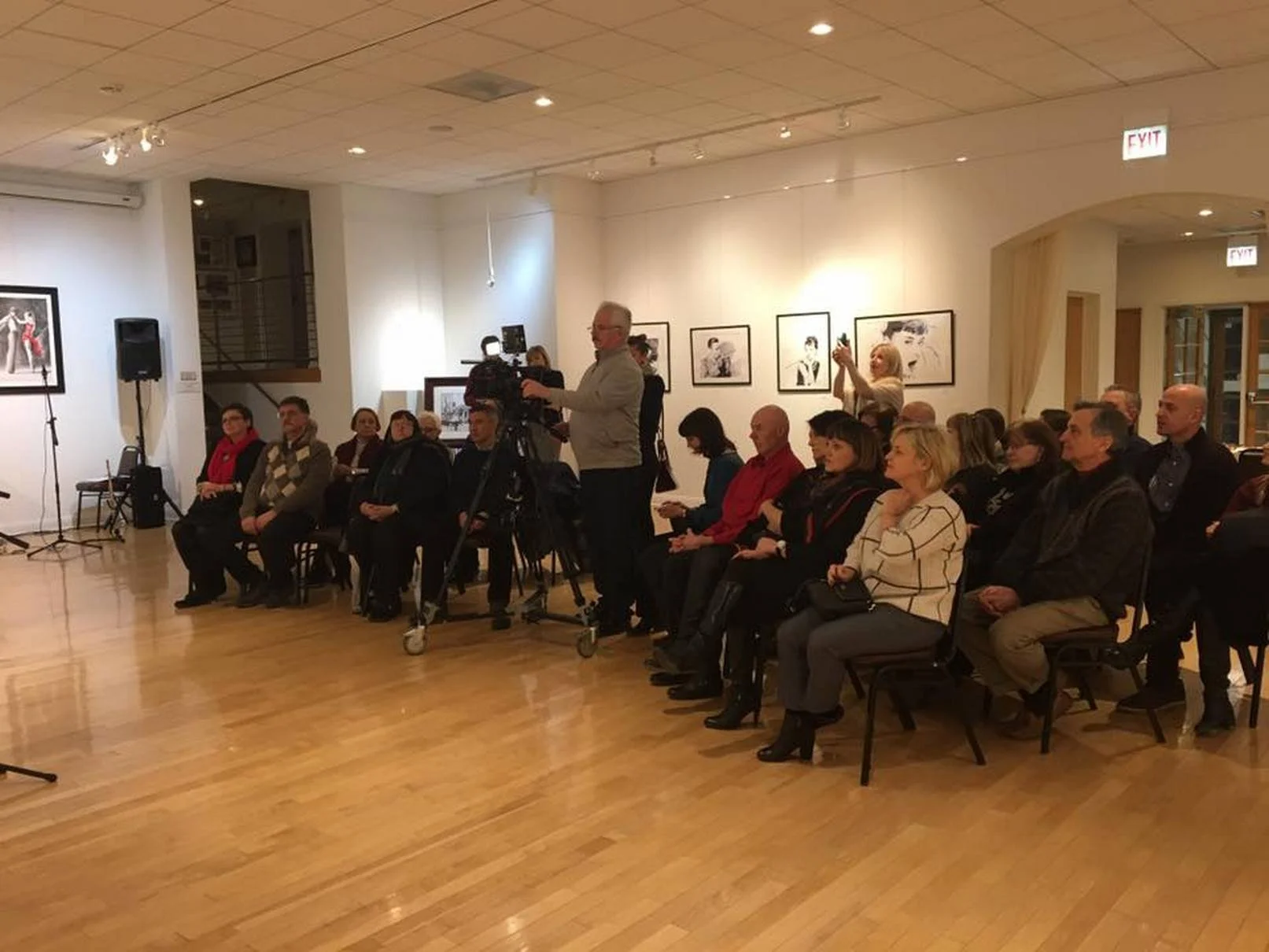Opening night, Ukrainian National Museum of Chicago Solo Exhibition, Andrey Poletaev