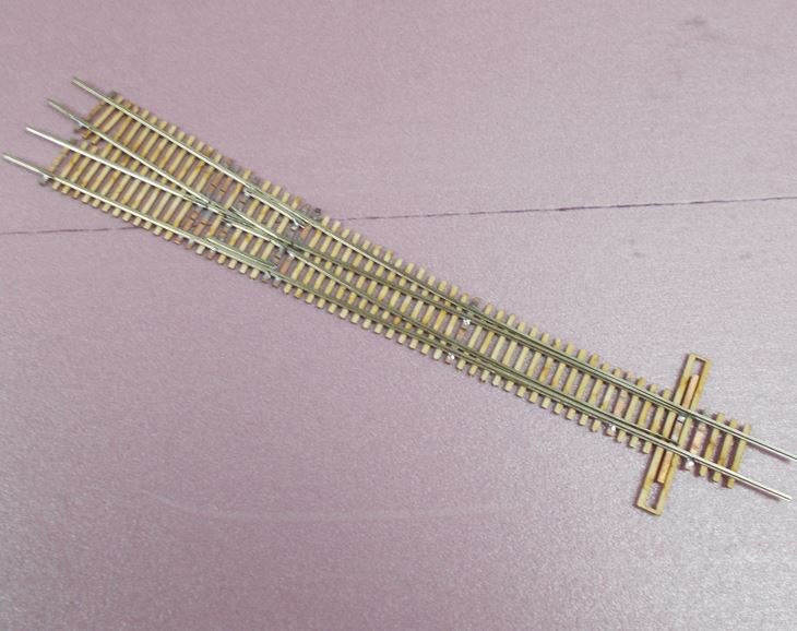 Code-55 straight turnout (complete)