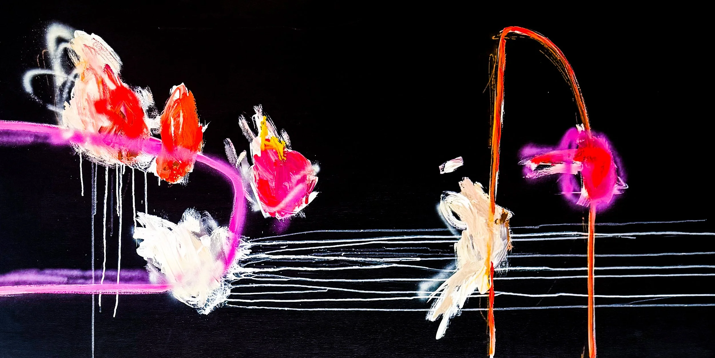 Pink Matter | 36x72 | stretched canvas | available